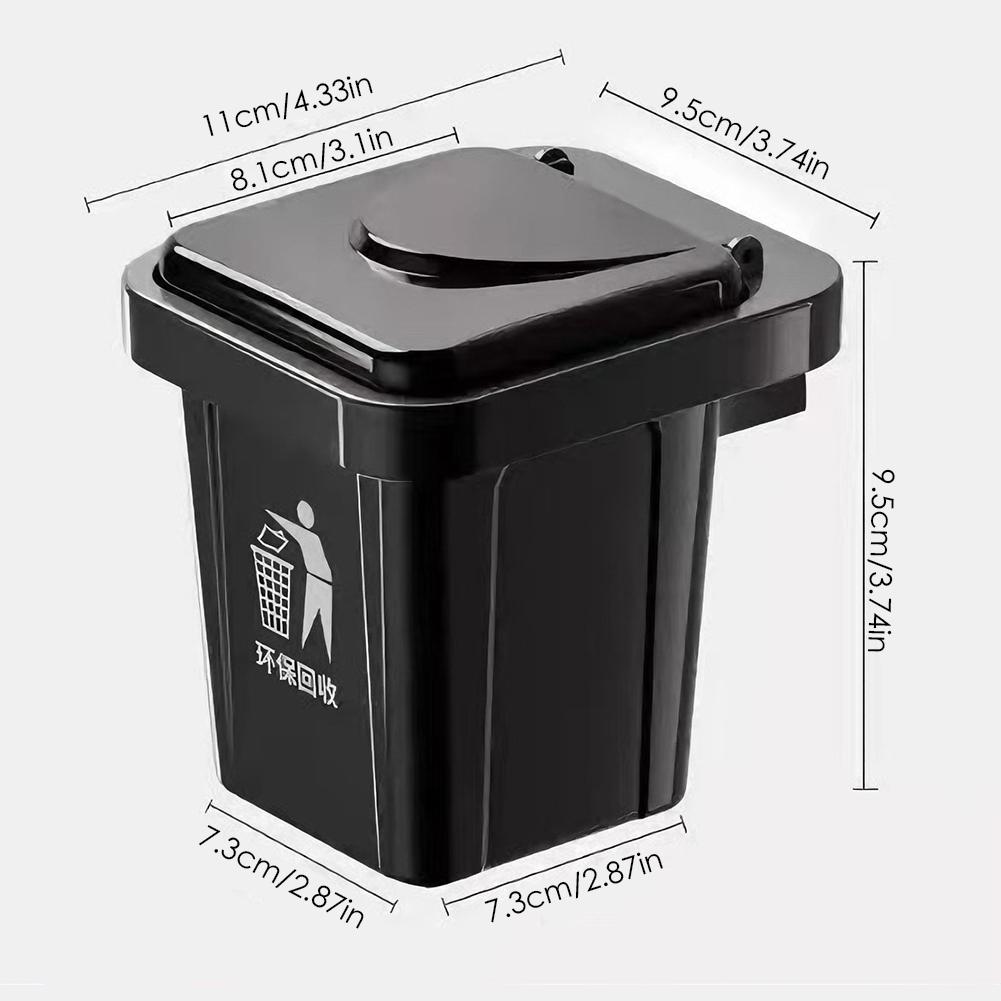 Trash Can Ashtray With Lid Stainless Steel Ashtray Bathroom Wall Hanging Notch Anti-fly Ash Ashtray Bathroom Toilet Ash Holder