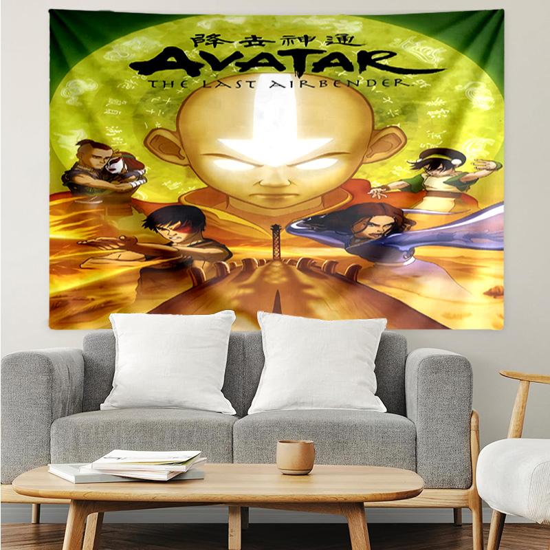 Avatar The Last Airbender1 Tapestry for Bedroom Aesthetic Classroom Tapestries Wall Hanging for Living Room Dorm Office,Ideal Creative Gift