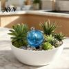 Hanging Basket Waterer Self Watering Bulb, 500ml Transparent Automatic Plant Irrigation Ball, Holiday Bulb with Lid for Indoor Houseplants Garden
