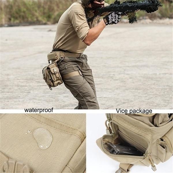 Wasserdichte taktische militärische Beintasche für Herren, Hüftgürtel, Taillengürteltasche, Oxford-Tuch, Wandern, Camping, Outdoor-Sport, Reisen