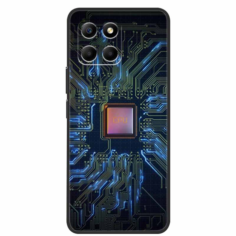 Für Honor 70 Lite Hülle Weiches TPU Silikon Bemalte Katze Schwarze Rückabdeckungen Für Huawei Honor70 Lite RBN-NX1 Hüllen Honor 70Lite 5G Tasche