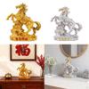 Feng Shui Figure, Decorative Sculpture Horse Art Figurine, Resin Statue for Desk Decoration