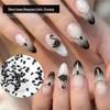 Black Swan Zirconia Nail Art: Mini Flat-Back Water Drop & Horse Eye Rhinestones, Press-On Accessories