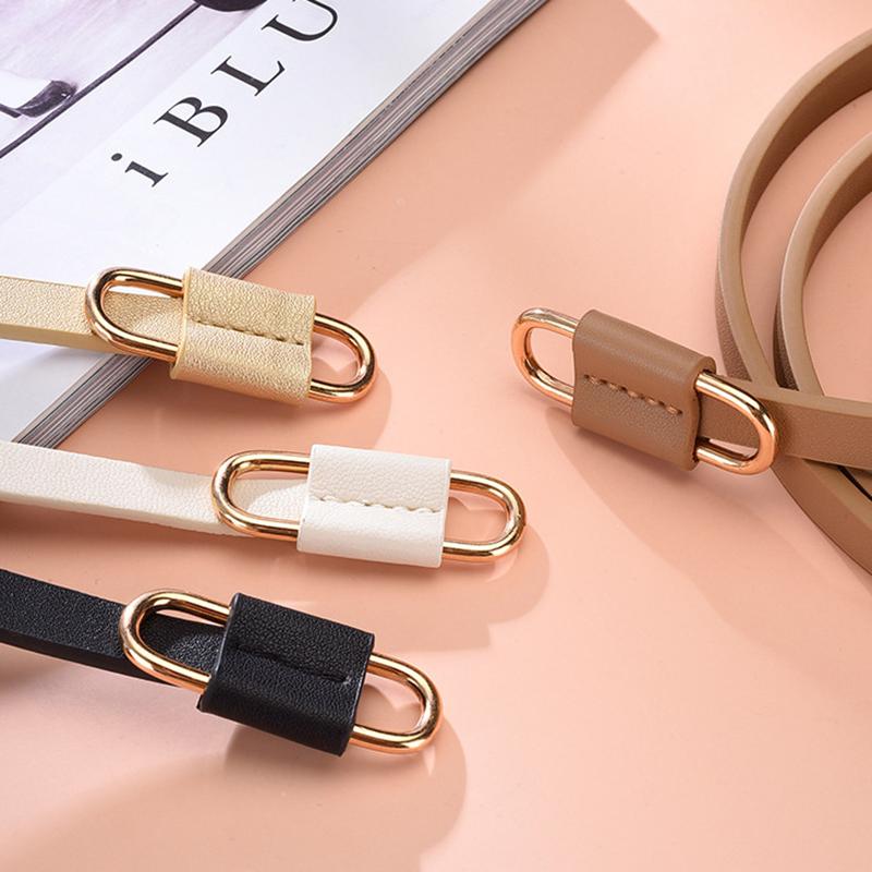 Women'S Belt Trend Golden Buckle Belt Personalized Decoration Paired With Long Pants Jeans Belt Soft Cheap Belt Youth Belt