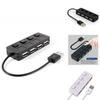 Usb Hub With Switch And Four Ports For Keyboard Mouse U Disk Data Transfer