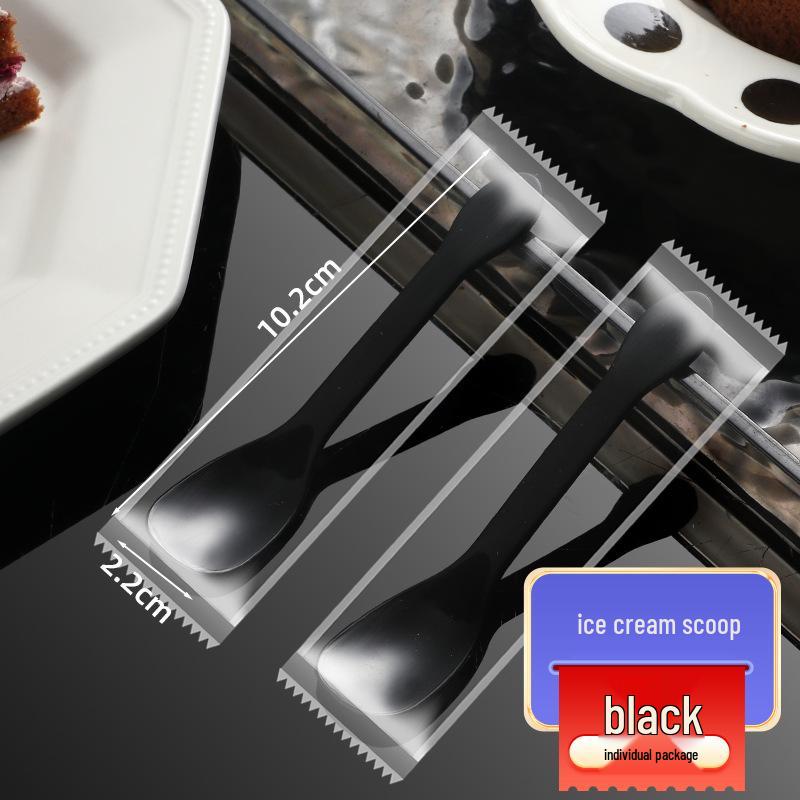 Disposable Thickened Plastic Spoon for Dessert, Ice Cream, Popsicle, Jelly, Pudding, Fruit, & Salad