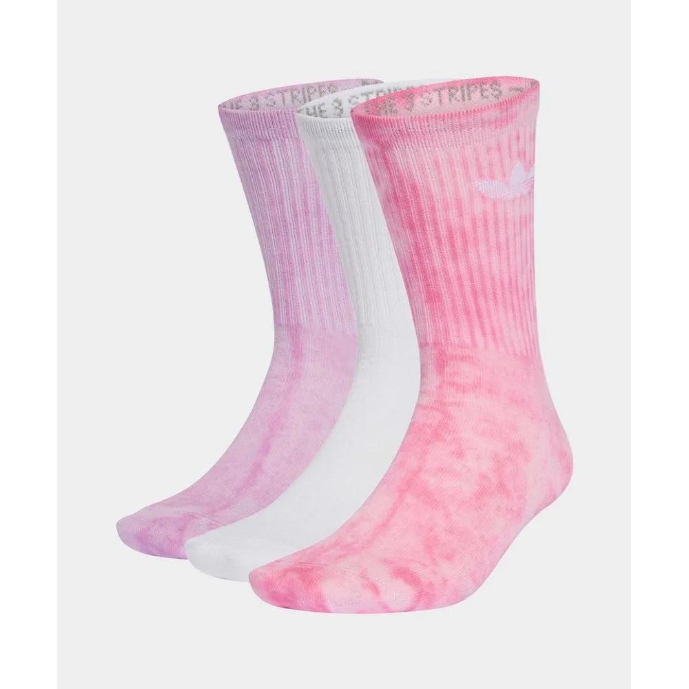 adidas Tie-Dye Crew Socks 3P - Lilac:Pink:White JY0239 183185 S