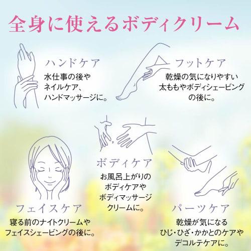 Body Cream, Fruity Floral Scent, 60g (Full Body Cream, Face Moisturizing Skincare, Hand Care, Meiko) [Beakers]