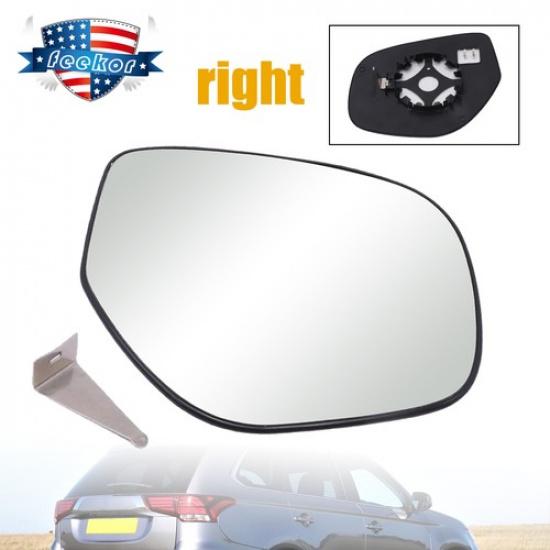 Right Passenger Side Mirror Glass Fit for 14- Mitsubishi Outlander 7632B614