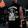 2025 One Piece Anime Luffy Peripheral Print Tank Top Gym Men's Loose Sports Summer Fashion Pure Cotton Breathable Vest