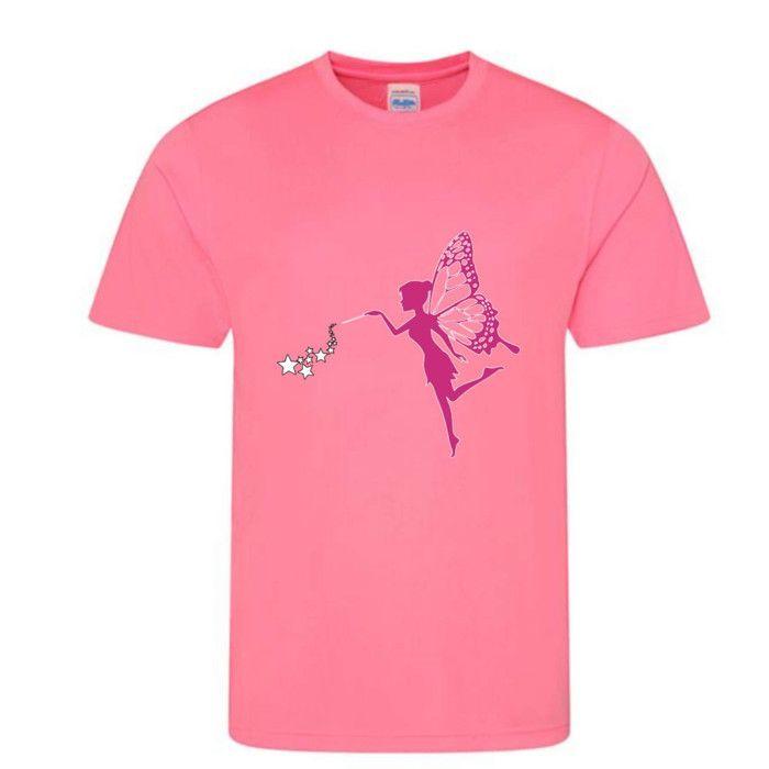 T- shirt manches courtes Fée enfant rose - - Rose