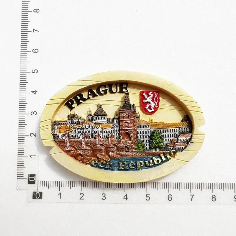 Magneți de frigider Republica Cehă Praga punct de reper clădire suvenir turistic autocolant magnetic frigider colecție de decorațiuni interioare cadou