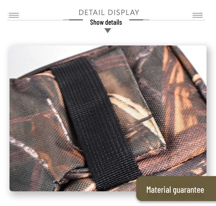 Camouflage Outdoor Cowhide Gun Rest Tactical Sandbag for Shooting and Military Enthusiasts