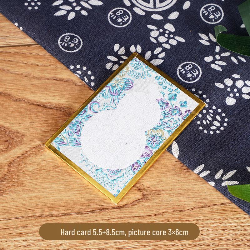 Calligraphy Desk Ornament: Creative Song Brocade Display, Xuan Paper DIY Card, Decorative Cultural Picture Frame Gift