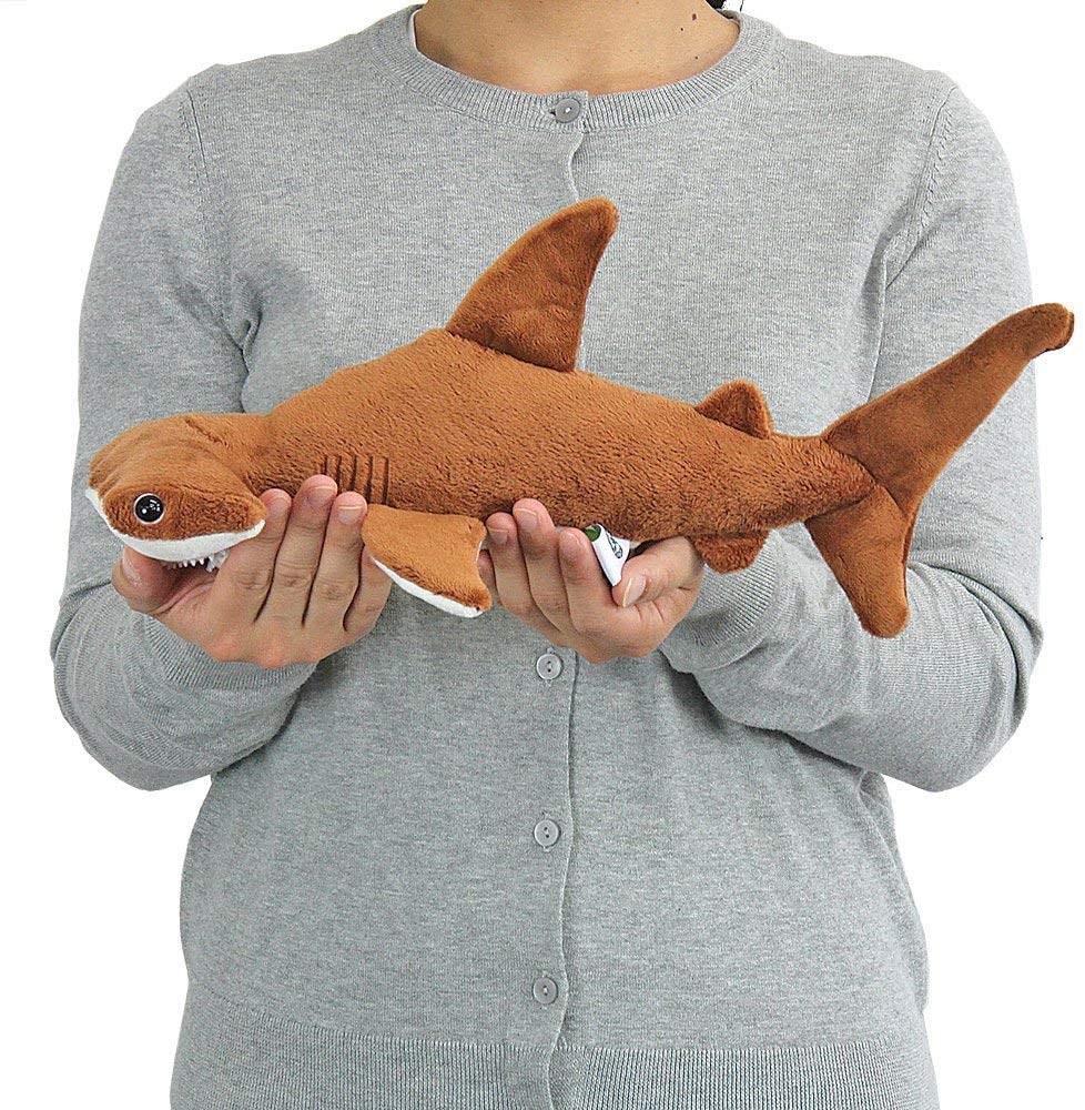 Calorata Scalloped Hammerhead Shark Plush Toy Realistic Shark Animal Toy Doll Gift Present Birthday Christmas Present (Medium Size/Soft Touch) (Twice