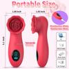 9 Modes Rose Vibrator Clitoral Stimulator for Women Smart LED Display Adult Sex Toys Powerful Female Teasing Mini Massager