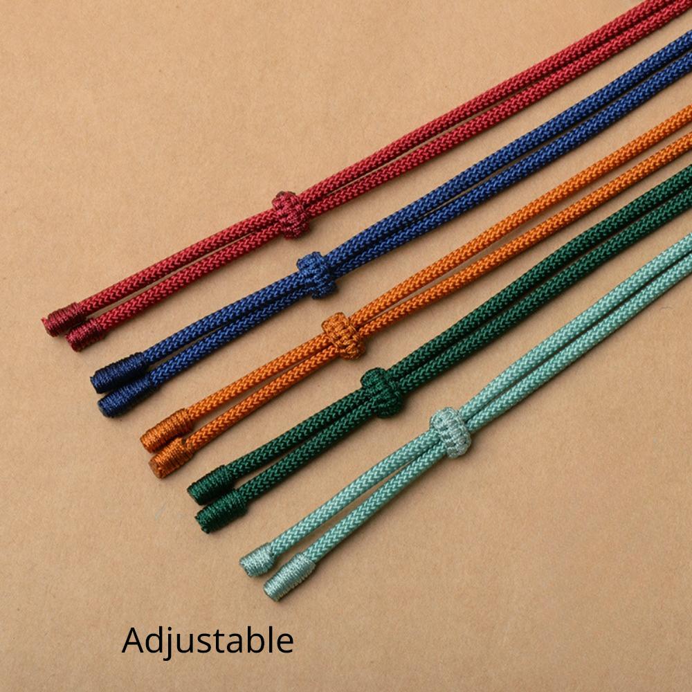 Colier bicolor țesut manual Colier cu frânghie Snur cu pandantiv reglabil pentru bărbați și femei