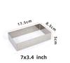 5cm Height Rectangle Thick 304 Stainless Steel Mousse Ring Tiramisu Cake Mold Cheese Fondant Baking Tool Household DIY Bakeware