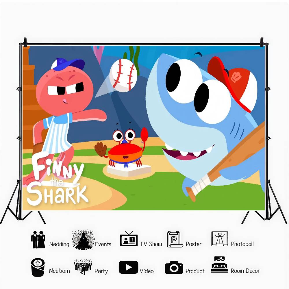 S-Super S-Simple Songs Cartoon Photographic Background, Children's Parties Background, Photo Session Sign