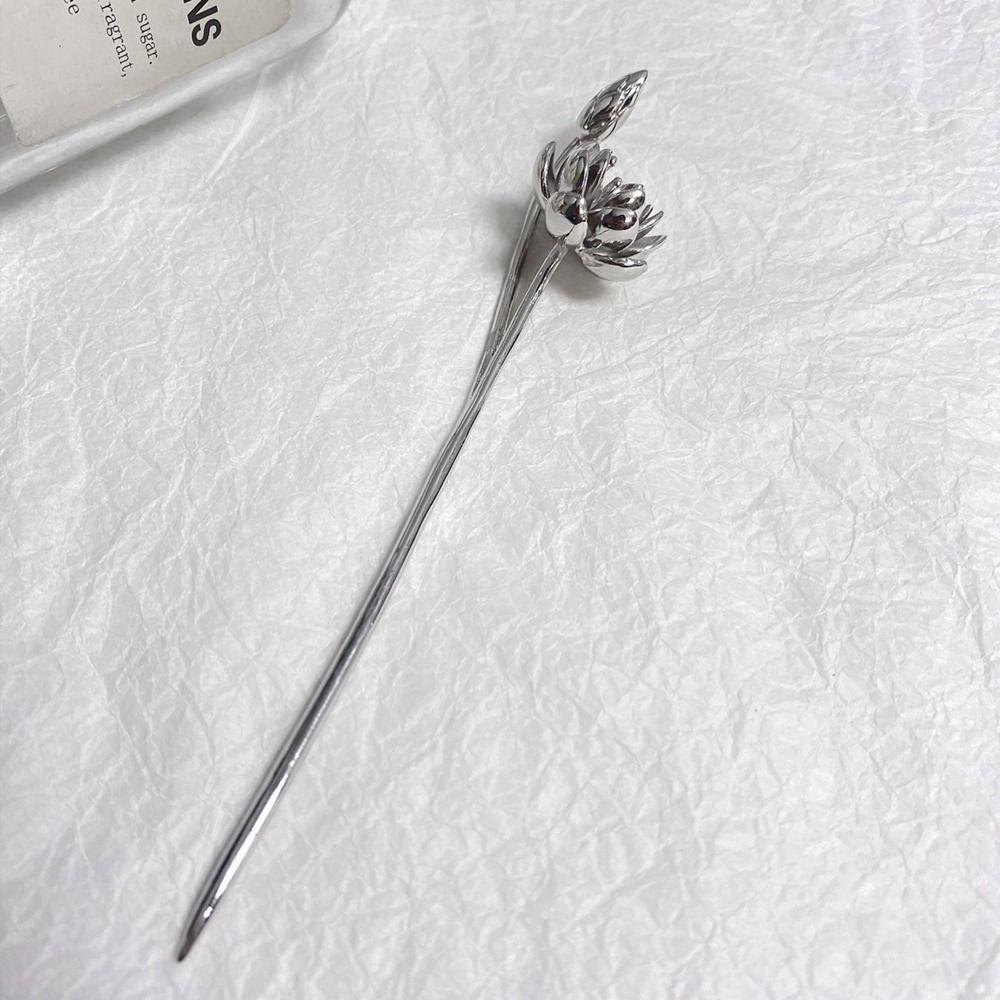 Design Tool Lotus Metal Hairpin Ancient Style Hairpin Chinese Style Headwear Hanfu Hair Sticks