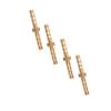 4 Pcs 44mm Brass Fitting Hose Barb Tail Reducer Reducing Plug Connector