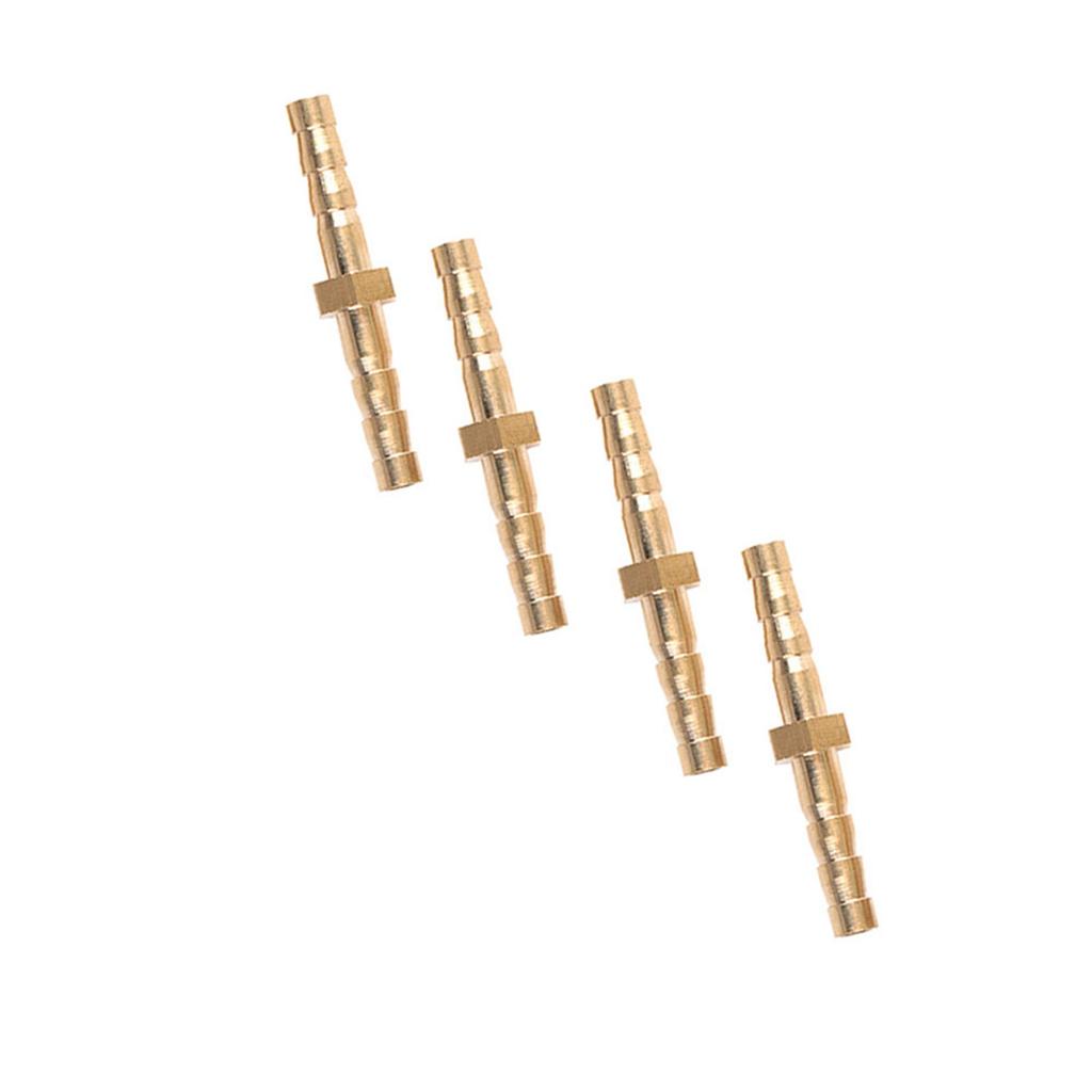 4 Pcs 44mm Brass Fitting Hose Barb Tail Reducer Reducing Plug Connector