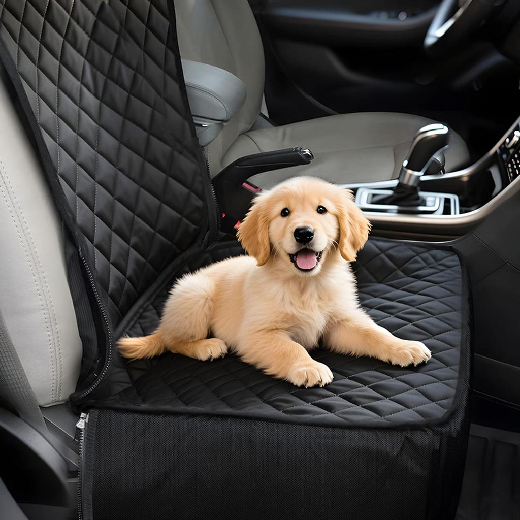 Car Dog Seat Oxford Cloth Dog Mat Front Passenger Car Pet Mat Cat And Dog Seat Mat Stain-Resistant And Washable Pet Mat