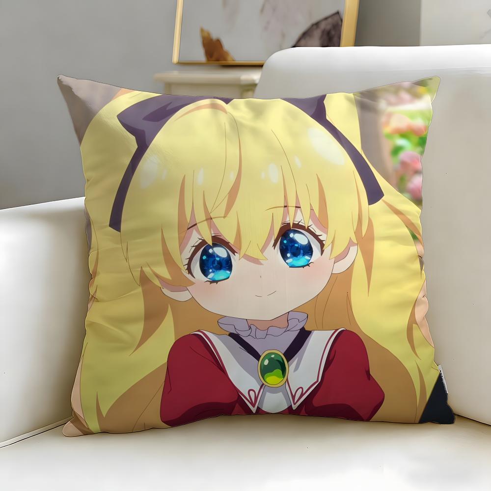 anime Who Made Me a Princess Cushion Cover Soft EasyWash Pillow Case Versatile for Couch Bed Travel and Office