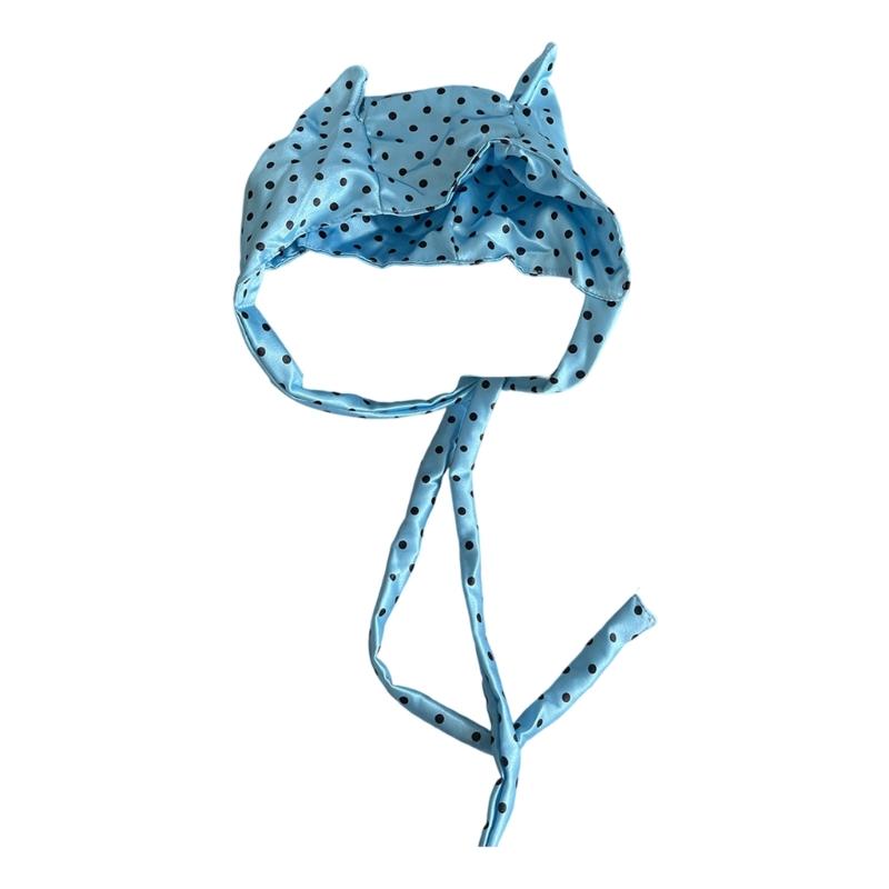 

Шляпа-бини с рожками дьявола в горошек 2000-х годов Косплей Шляпа без полей Для взрослых Подростков Повседневный и Формальный Случай Аниме Мероприятие Наряжаться синий