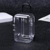1PC Mini Trolley Luggage Designed For Storing Doll Clothes Shoes Jewelry Adorable Plastic Tiny Suitcase Box Dollhouse Decoration Accessories