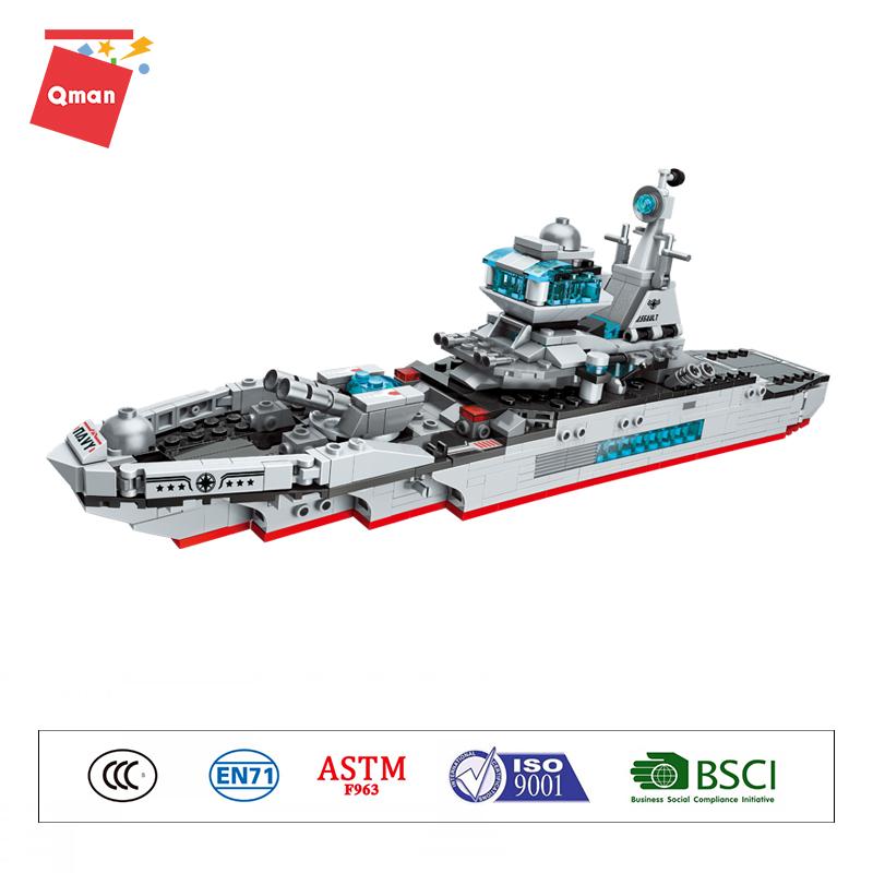 Крейсер Военный корабль Вертолет Истребитель Машина Танк Строительный Блок Кирпичи — фото 4