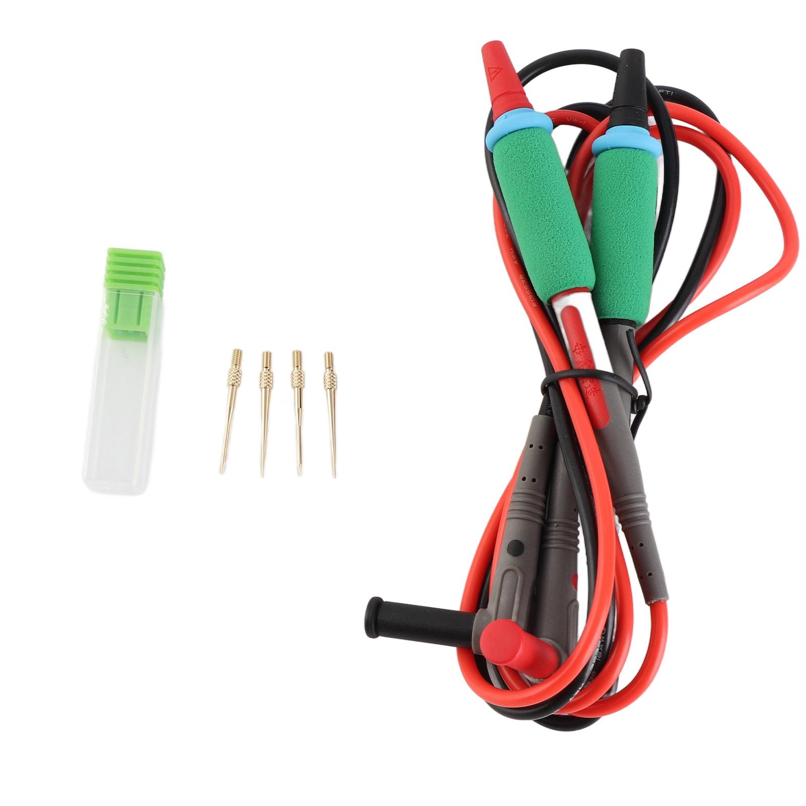

Multimeter Test Probe Copper Needle Anti Slip Silicone Handle Universal Electrical Test Pen 20A