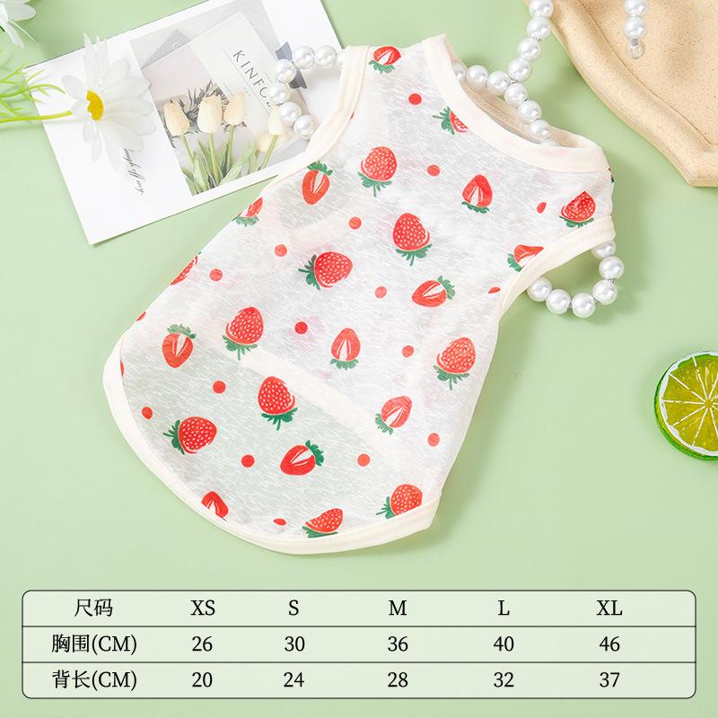 New dog clothes summer thin breathable vest cat clothes small dog general clothing pet spring and summer clothes