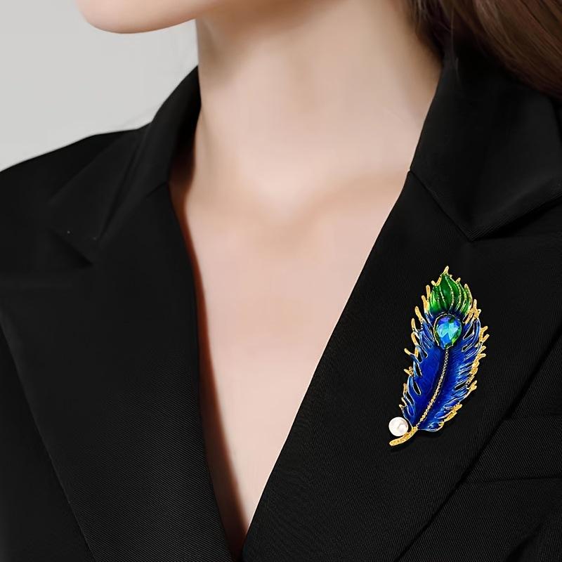 Peacock Wings Ins Touch Elegant Decorative Accessory Brooch