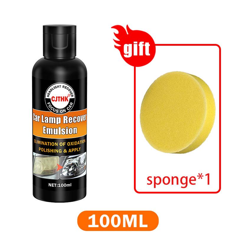 Car Headlight Restoration Polishing Kits Headlamp Scratch Remover Repair Cleaning Paste Remove Oxidation Headlight Polish Liquid