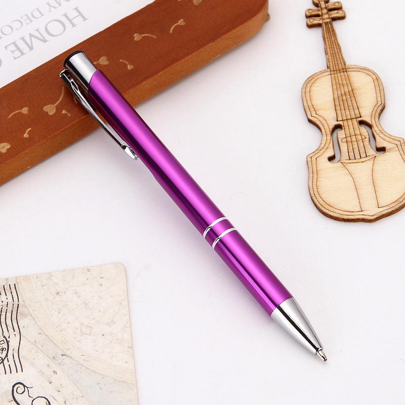 Cross-Border Creative Aluminum Ballpoint Pen with Custom Laser Engraving