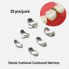 20 szt./60 szt./120 szt. Matryce stomatologiczne profilowane sekcyjne Matryce Matrix Bands Tofflemire Stuck materiał do laboratorium dentystycznego S/M/L