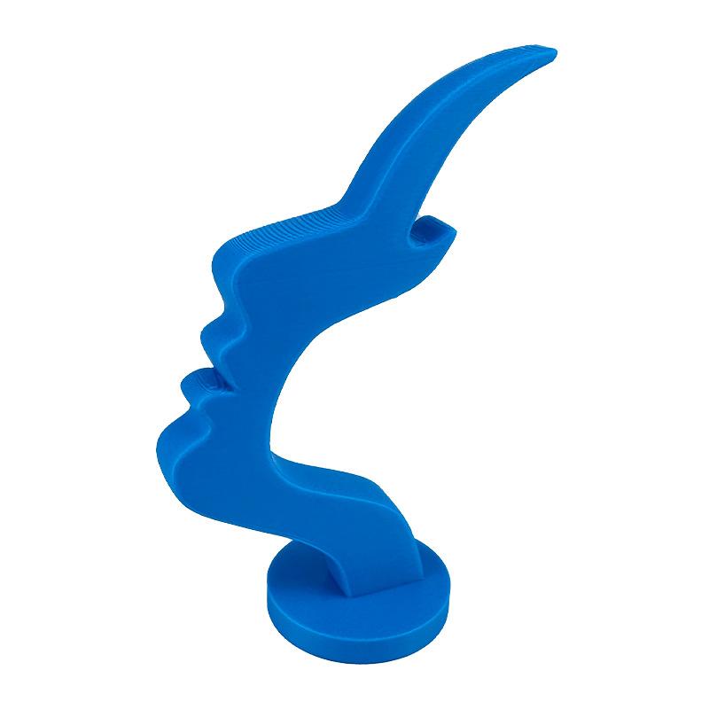 3D Printed Eyeglass Stand Holder Minimalist Line Art Human Profile Side Face Design Fun Simple Desk Organizer & Decor