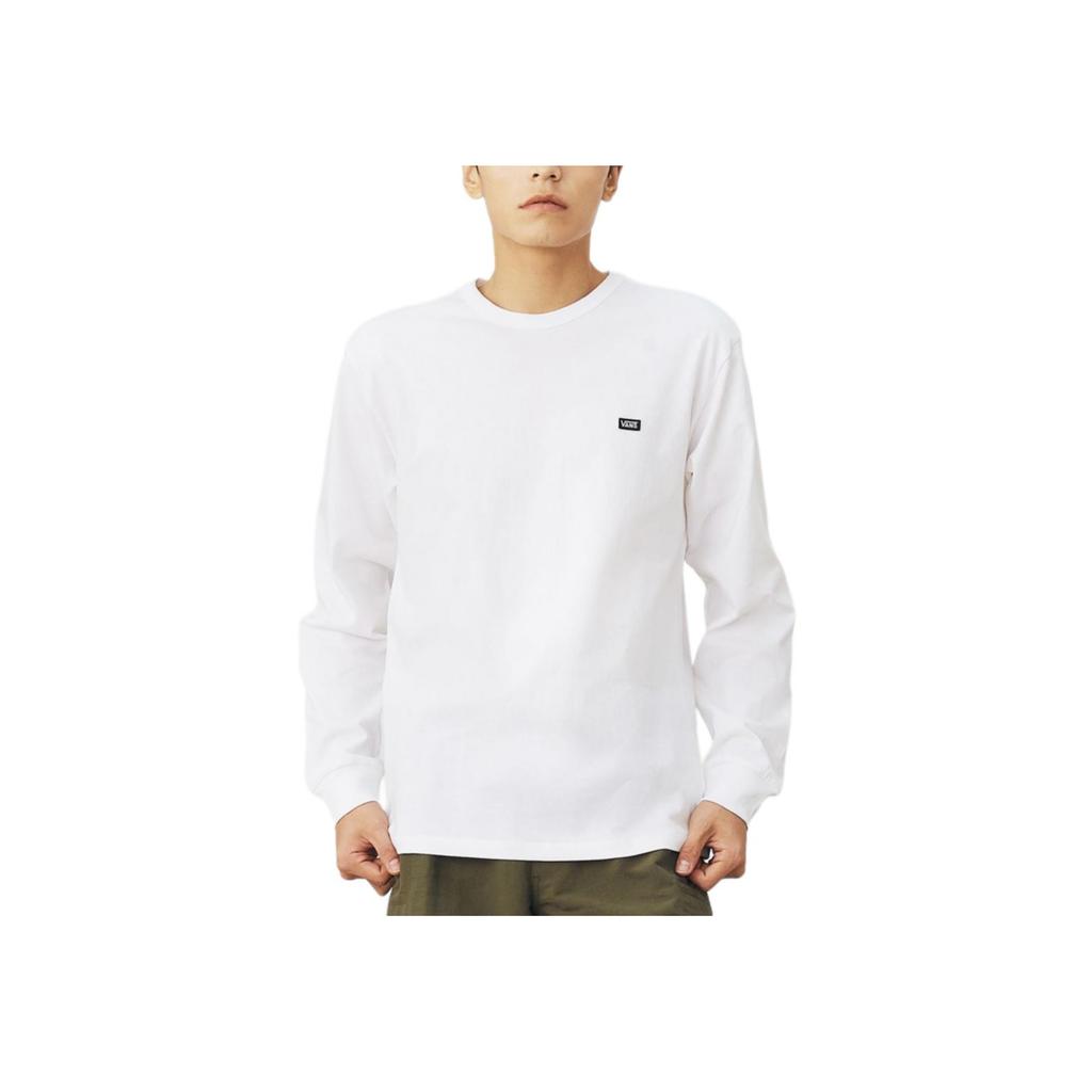 Vans Crew Neck Sports Casual Long Sleeve T-Shirt Men Tops White VN0A5DYMWHT