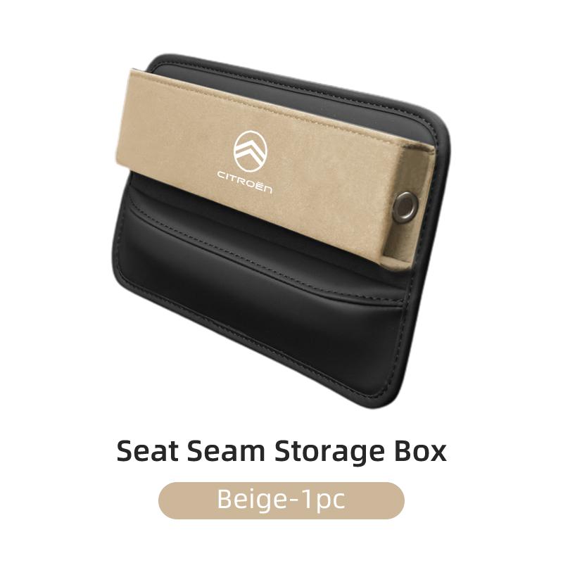 

Seat Gap Storage Box Suede Leather For Citroen C4 C3 C5 C1 C2 Berlingo Celysee Cactus Picasso Aircross Saxo Grand