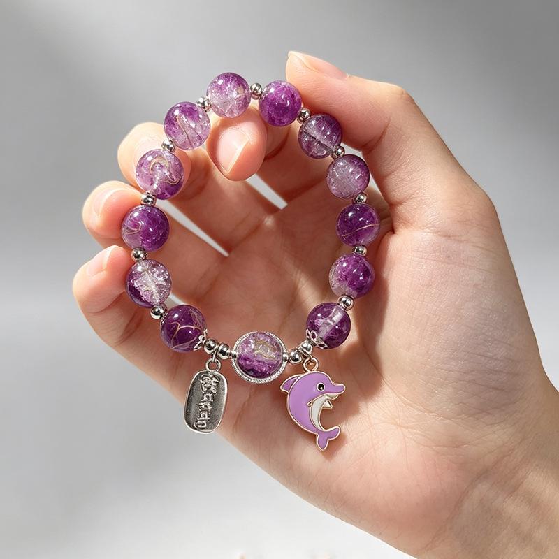 Summer Special Two-Tone Glass Beads Floral Bracelet – Luxurious & Soft Design for Women and Students