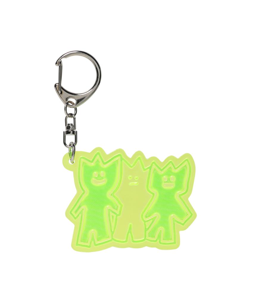 WACKY WILLY Kiki Reflective Keyring Yellow