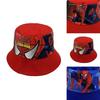 Spider Man Cartoon Printed Kids Fisherman Hat With Sun Protection For Outdoor Play
