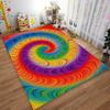 Colorful Swirl Pattern Carpet for Bedroom Living Room Home Decor Rug Suitable for Use As an Anti-slip for Living Room Bedroom Sofas