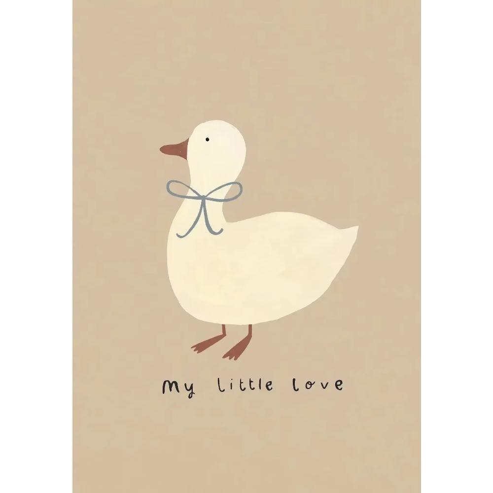 Cartoon Dog Goose Rabbit Bear Mouse Poster Cute Animal Wall  Canvas  Prints Wall  HD Pictures Baby Kids Room Decor