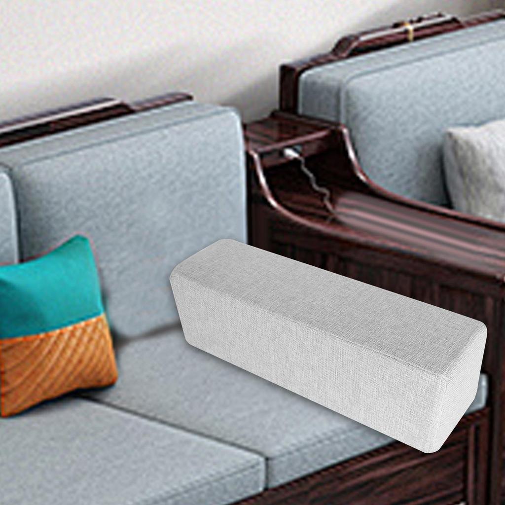 Couch Arm Rest Pillow High Density Foam Bolster with Removable Washable Pillowcase Armrest Cushion for Bedroom Car Home Working