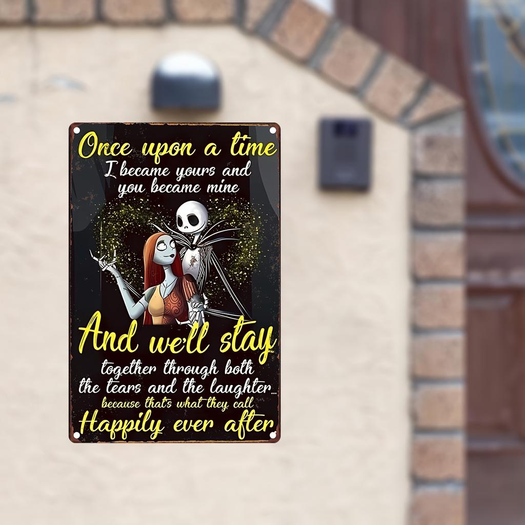 Miniso The Nightmare Before Metal Signs Wall Decor Tin Signs Captain Metal Poster Decor for Bar Pub Club Wall Decoration
