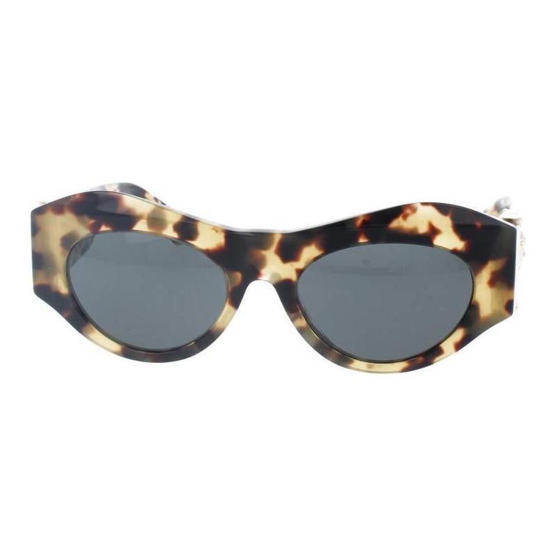 Versace Logo Design Acetate Cat Eye Sunglasses Women's Tortoise 18414754 VE4477U 777/87 52 19-Tortoiseshell 52