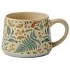 Retro Floral Pattern Ceramic Cup Large Capacity Coffee Mug Milk Cup Breakfast Cup Beverage Cups Household Water Cups Tea Cups