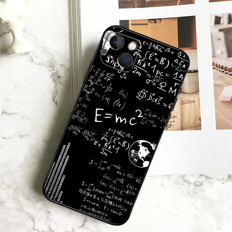 Physic Equations Math Phone Case For iPhone 15 16 Pro Max 11 12 13 14 Pro Max 7 8 Plus X XS XR 12 13 Mini Cover